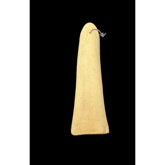 Quail ART POTTERY WALL POCKET FLOWER VASE Bird Southwest 12 x 3.5" Leather Strap - Picture 4 of 12